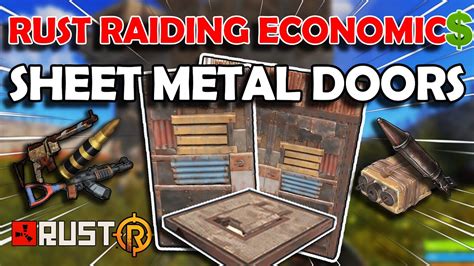 sheet metal door raid cost|cheapest way to raid rust.